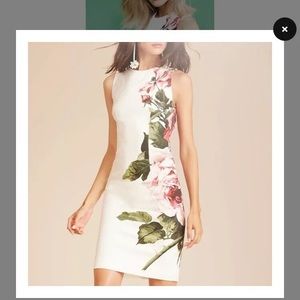 Carolina Herrera dress floral white size 10